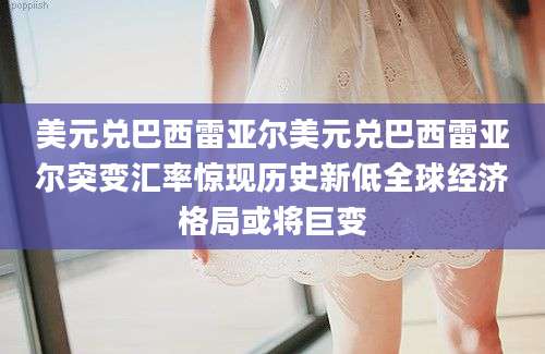 美元兑巴西雷亚尔美元兑巴西雷亚尔突变汇率惊现历史新低全球经济格局或将巨变