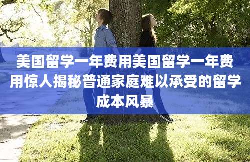 美国留学一年费用美国留学一年费用惊人揭秘普通家庭难以承受的留学成本风暴