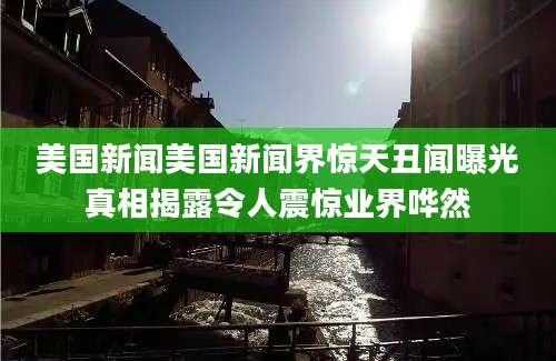 美国新闻美国新闻界惊天丑闻曝光真相揭露令人震惊业界哗然