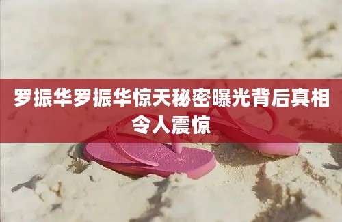 罗振华罗振华惊天秘密曝光背后真相令人震惊