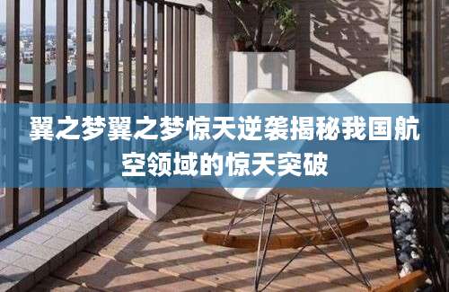 翼之梦翼之梦惊天逆袭揭秘我国航空领域的惊天突破