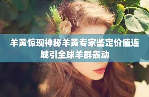 羊黄惊现神秘羊黄专家鉴定价值连城引全球羊群轰动