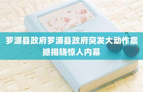 罗源县政府罗源县政府突发大动作震撼揭晓惊人内幕