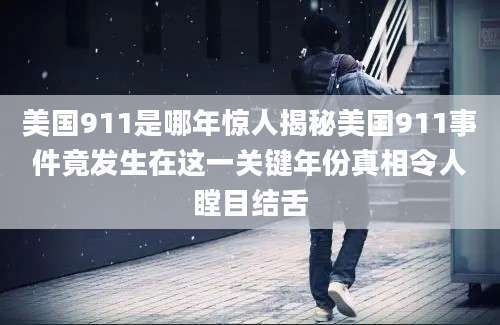 美国911是哪年惊人揭秘美国911事件竟发生在这一关键年份真相令人瞠目结舌