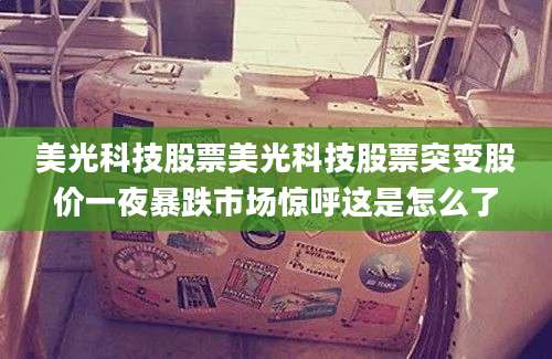 美光科技股票美光科技股票突变股价一夜暴跌市场惊呼这是怎么了