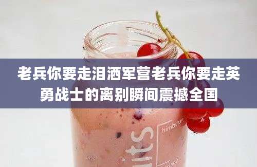 老兵你要走泪洒军营老兵你要走英勇战士的离别瞬间震撼全国