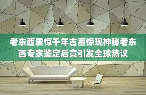 老东西震惊千年古墓惊现神秘老东西专家鉴定后竟引发全球热议