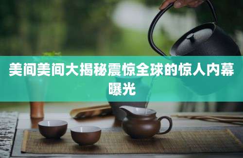 美间美间大揭秘震惊全球的惊人内幕曝光