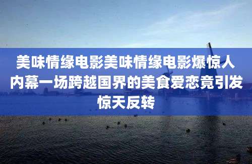 美味情缘电影美味情缘电影爆惊人内幕一场跨越国界的美食爱恋竟引发惊天反转