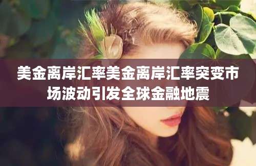 美金离岸汇率美金离岸汇率突变市场波动引发全球金融地震