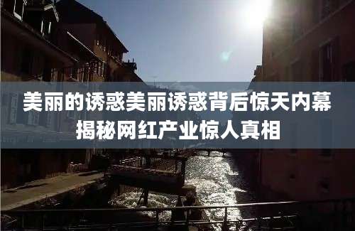 美丽的诱惑美丽诱惑背后惊天内幕揭秘网红产业惊人真相