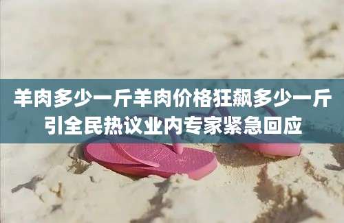 羊肉多少一斤羊肉价格狂飙多少一斤引全民热议业内专家紧急回应