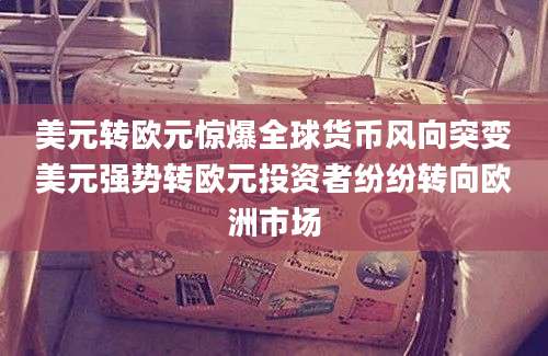 美元转欧元惊爆全球货币风向突变美元强势转欧元投资者纷纷转向欧洲市场