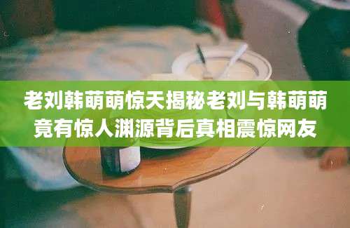 老刘韩萌萌惊天揭秘老刘与韩萌萌竟有惊人渊源背后真相震惊网友
