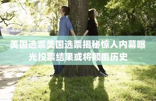 美国选票美国选票揭秘惊人内幕曝光投票结果或将颠覆历史