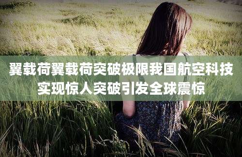翼载荷翼载荷突破极限我国航空科技实现惊人突破引发全球震惊