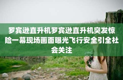 罗宾逊直升机罗宾逊直升机突发惊险一幕现场画面曝光飞行安全引全社会关注