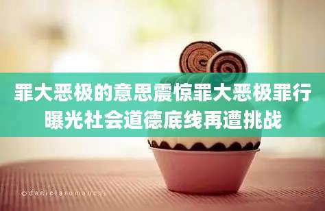 罪大恶极的意思震惊罪大恶极罪行曝光社会道德底线再遭挑战